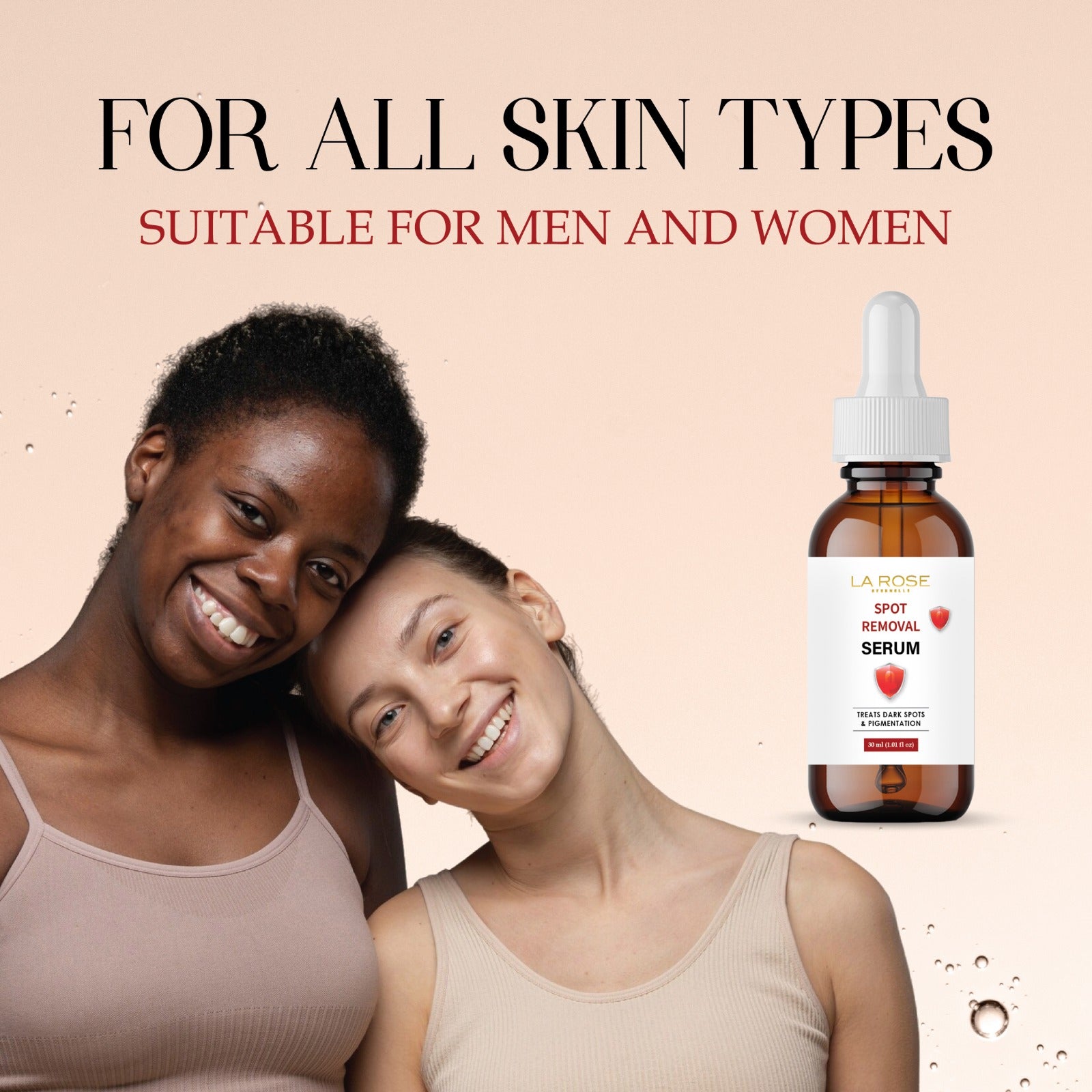 LA ROSE ETERNELLE Spot Removal Serum, 30ml, 15% Vitamin C for Hyperpigmentation and Uneven Skin Tone, All Skin Types