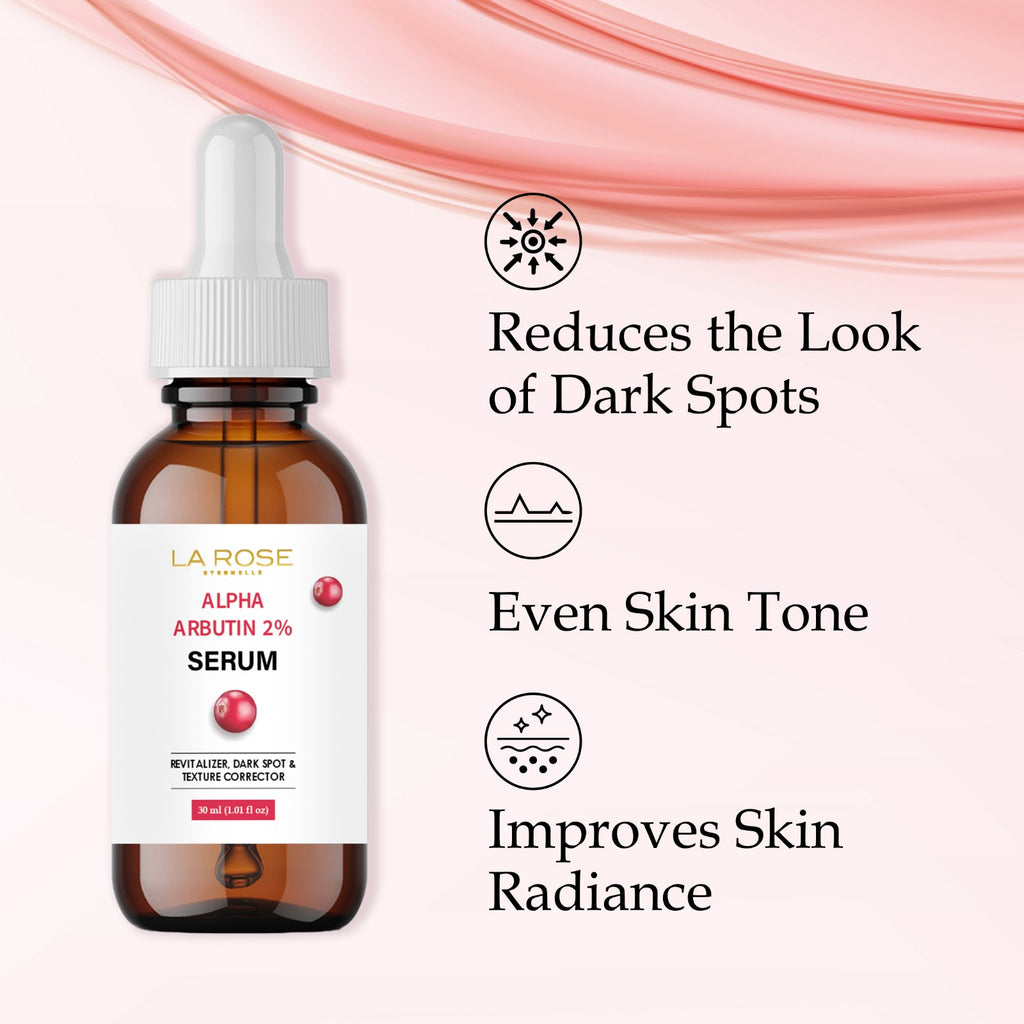 LA ROSE ETERNELLE Alpha Arbutin 2% Serum, Dark Spot & Texture Corrector, 30ml